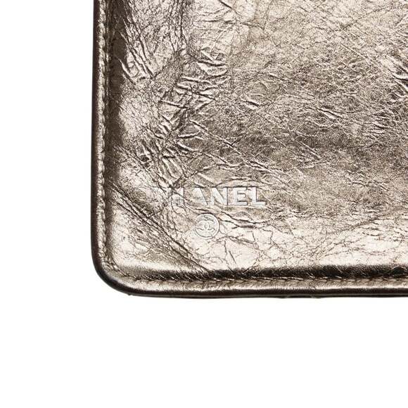 CHANEL Gold Leather Wallet